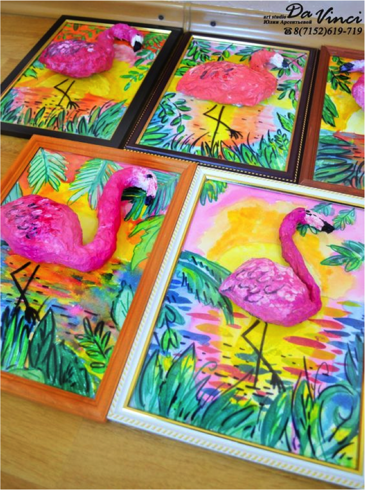 Kids Virtual Flamingo Canvas Paint Lesson Prerecorded - A Sprinkle
